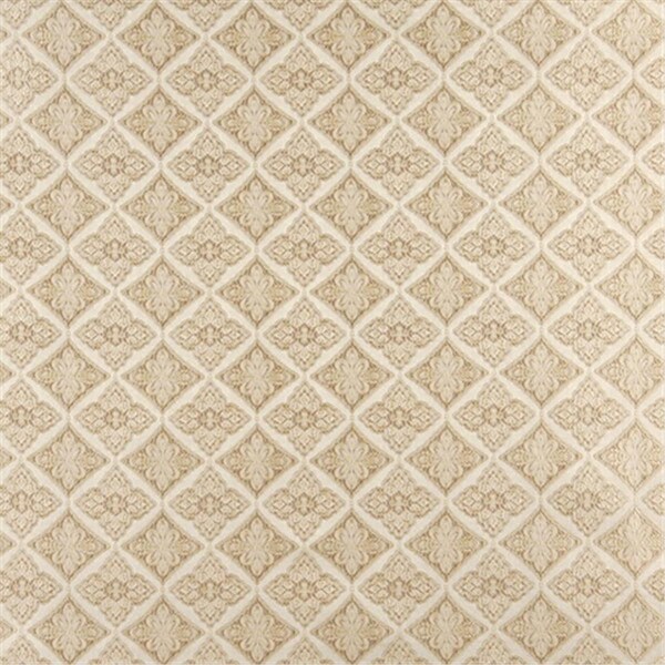 Designer Fabrics 54 in. Wide Ivory Embroidered- Diamond Brocade- Upholstery And Window Treatments Fabric K0012D - main